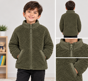 Sherpa Fleece Jacket Full Zip– Member’s Mark