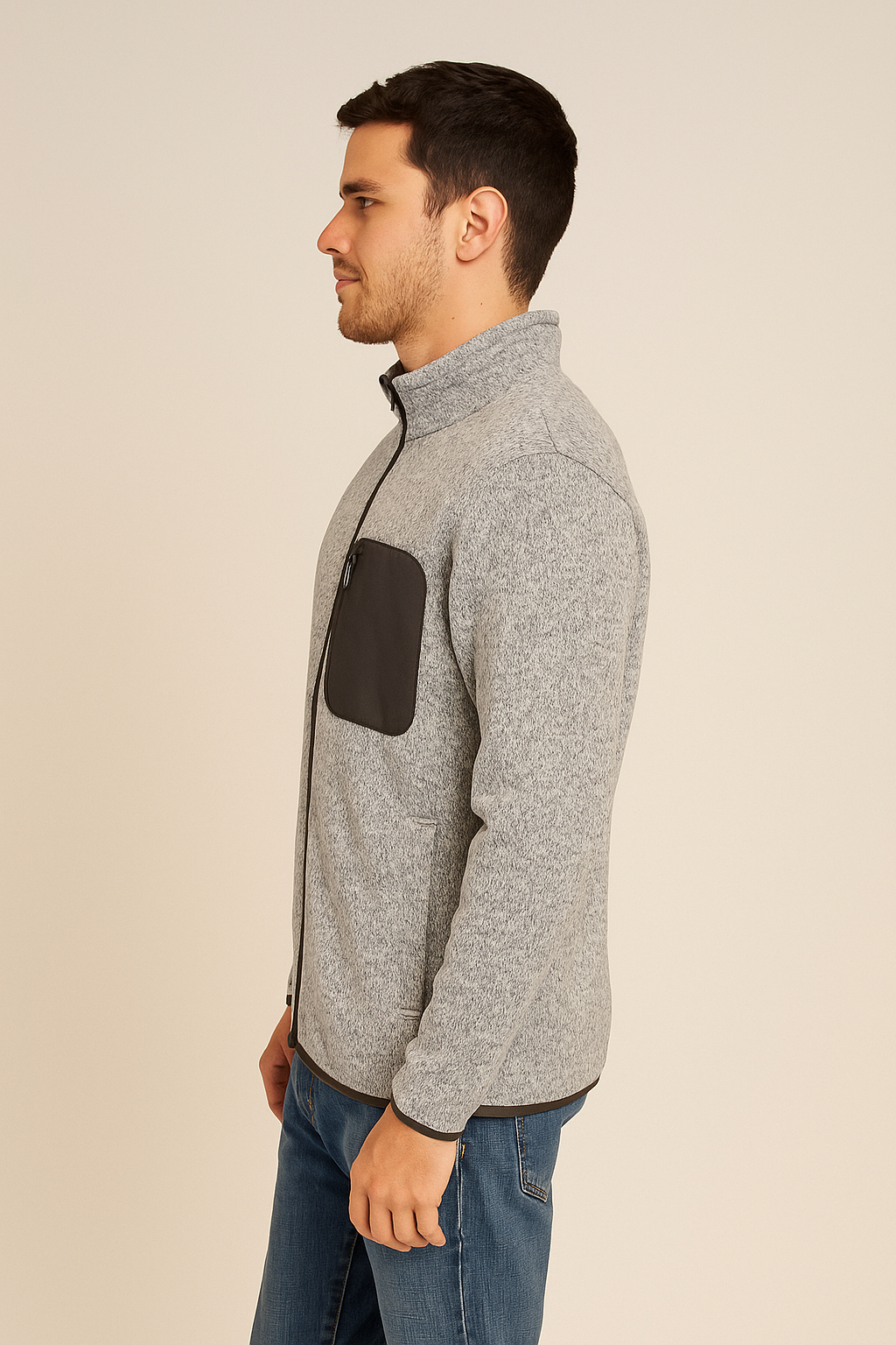 Men's Full-Zip Mock Neck Jacket