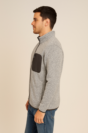 Men's Full-Zip Mock Neck Jacket
