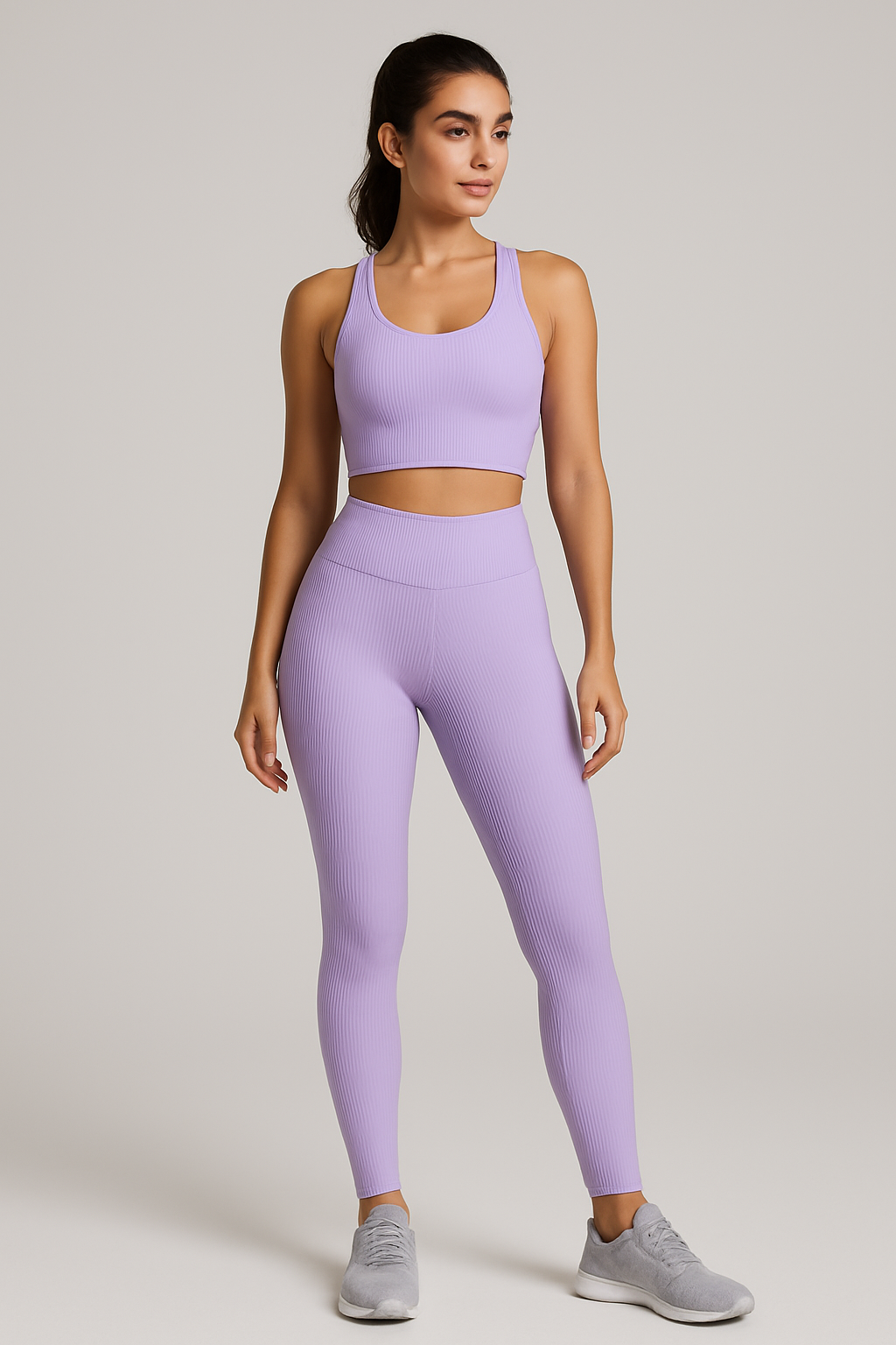 Women's Ribbed High-Waist Leggings